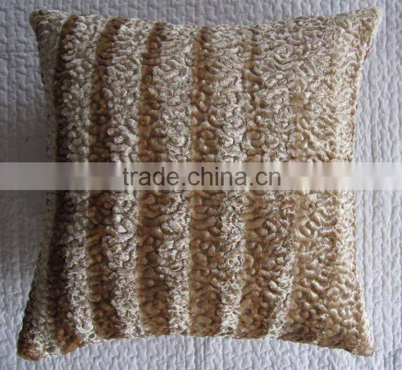 silk velvet embroidery Cushion