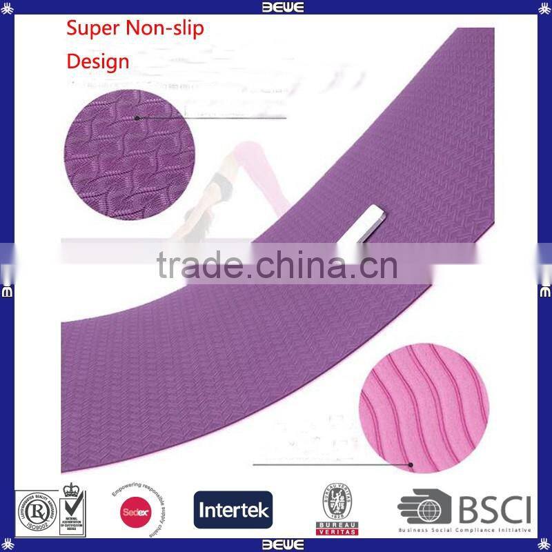 Customized Print Natural Rubber Round Yoga Mat