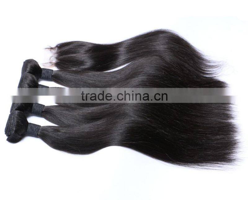 peruvian straight hair bundles with closure