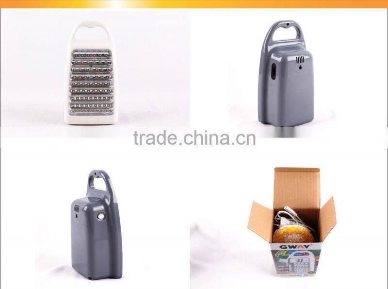 Solar rechargeable 60pcs 2835 SMD portable emergency led light,solar rechargeable led bright emergency lamp