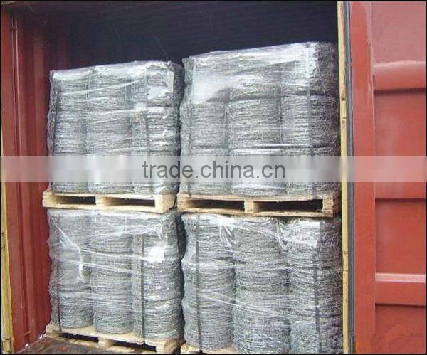galvanized barbed wire