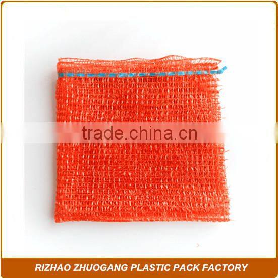customize cheap strong raschel mesh bag with custom log