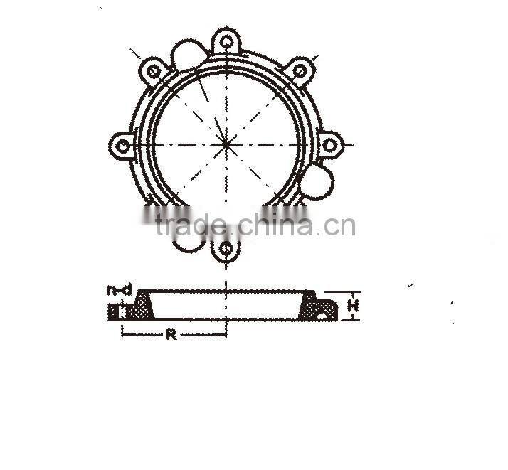 plate flange carbon steel pipe flange with holes
