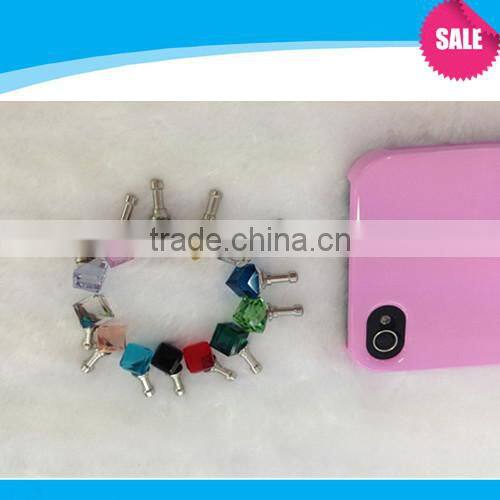 Crystal ball anti dust plug for iphone 4/3gs/3g/ipad/samsung galaxy