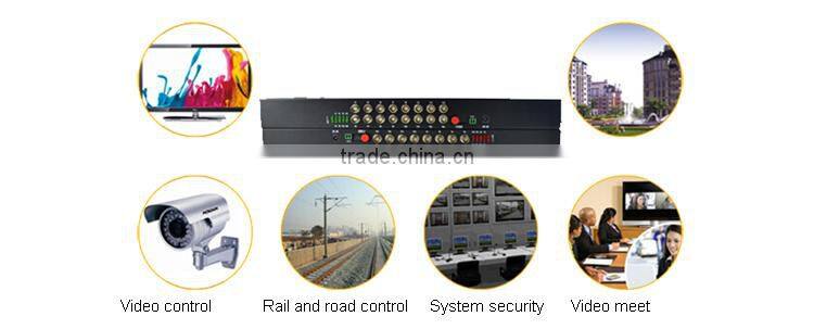 Video Data Optic Transceiver 16 Channel Video Data optical fiber transmitter and receiver