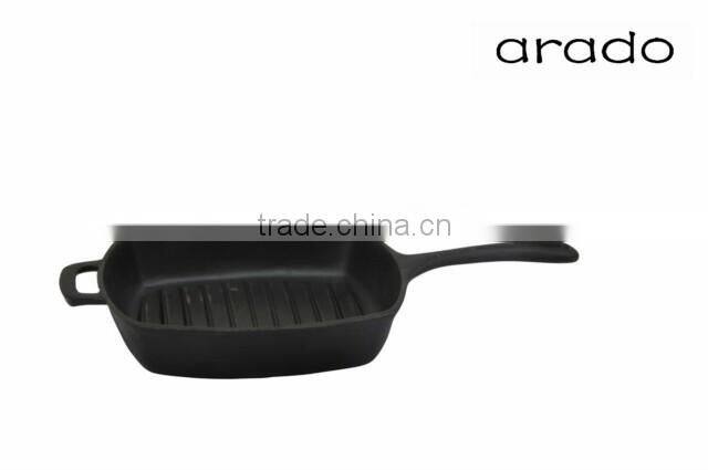 pre-seasoned cast iron cookware non-stick rectangular grill pan