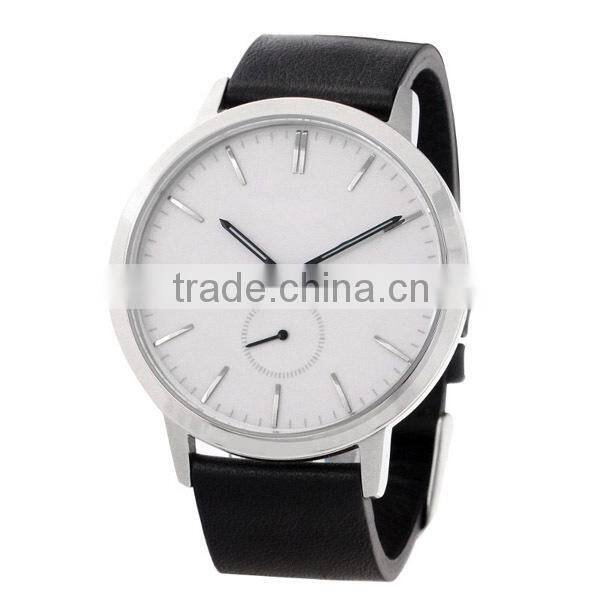 2015 newest trendy genuine leather band men watch