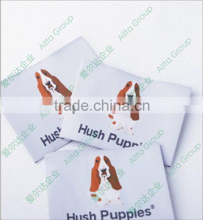 Wholesale direct factory custom garment plastic label of high quality