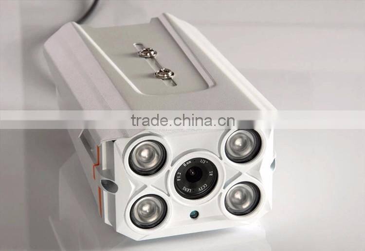 WDR Outdoor Security POE H.265 IP Network Camera 2.0MP 1080P Panasonic 34229 CMOS Hi3516D 6mm Lens Audio USB (SIP-E07-229DP)