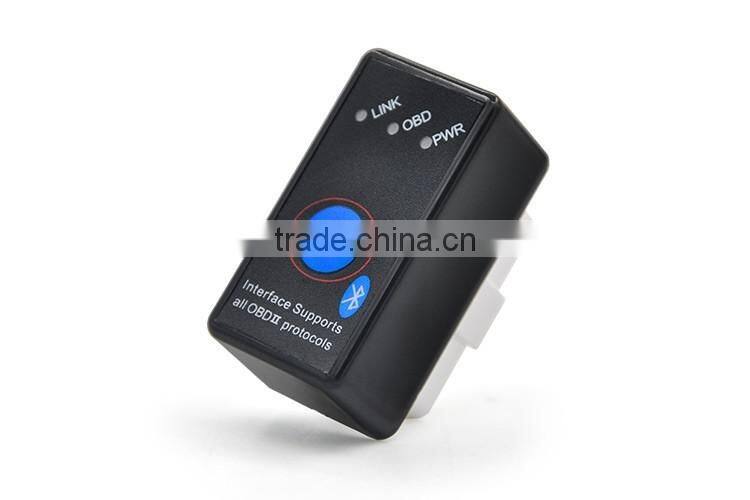 High quality Newest version v2.1 OBDII OBD2 car diagnostic scanner elm327 elm 327 bluetooth obd2 with switch with best price