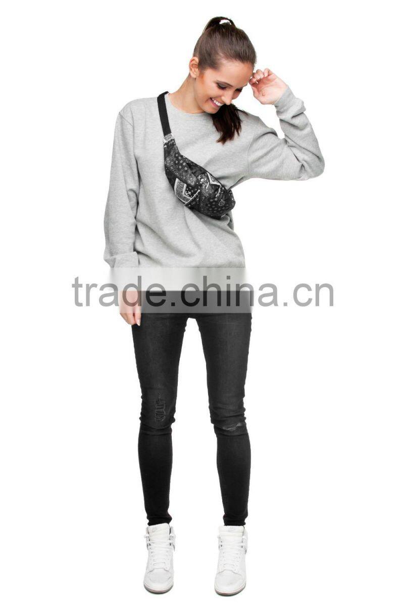 2015 spring and summer new style digital print 3D print gym sport travel waist pack