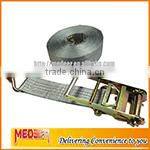 2inch 5T Breaking Strength Durable Truck Ratchet Cargo Lashing Strap With J Hook