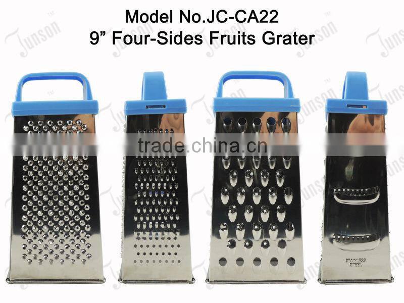 9" Four-Sides Stainless Steel Grater/Trapezoidal Fruits and Vegetables Plane