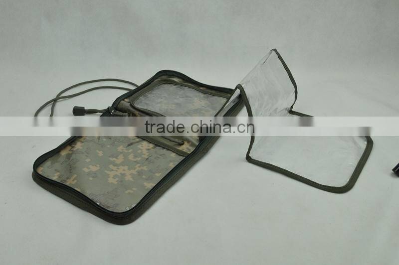 Outdoor sport camouflage waterproof tactical military map bag