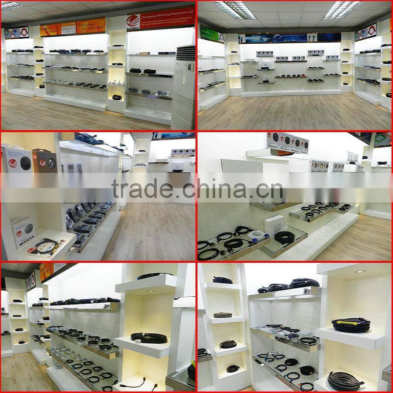 NEW 2015 Factory 12 core optical fiber cable with rca connector plug