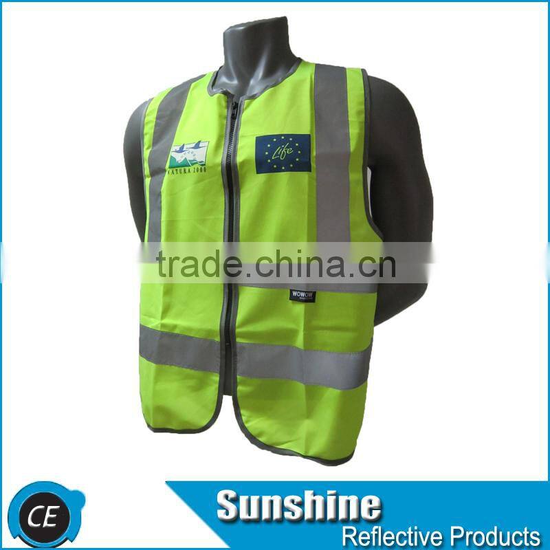 printed EN20471 reflective garment