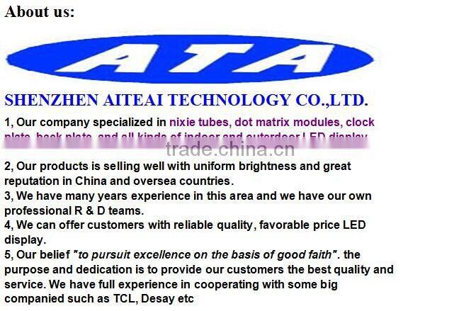 green color one digit led display segment board