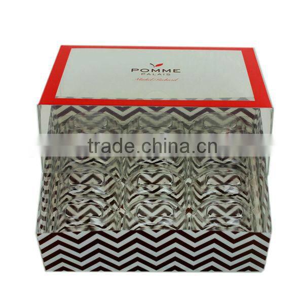 custom design cheap cupcake custom logo clear pet plastic box with factory price