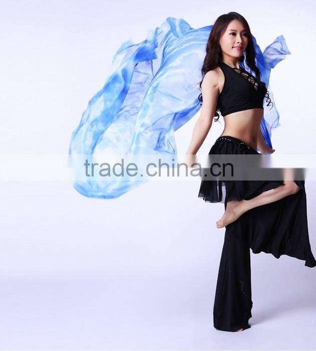 Gradation belly dance veil for lady dancers in performance / practice wear (SJ008)