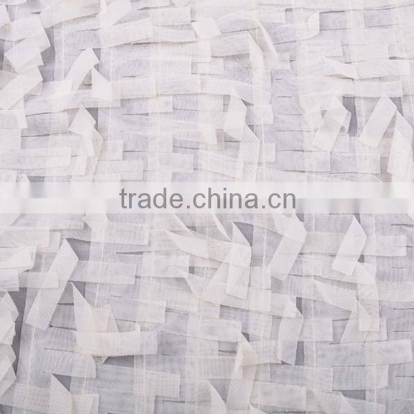 elegant shape chiffon fringe lace french silk chiffon fabric