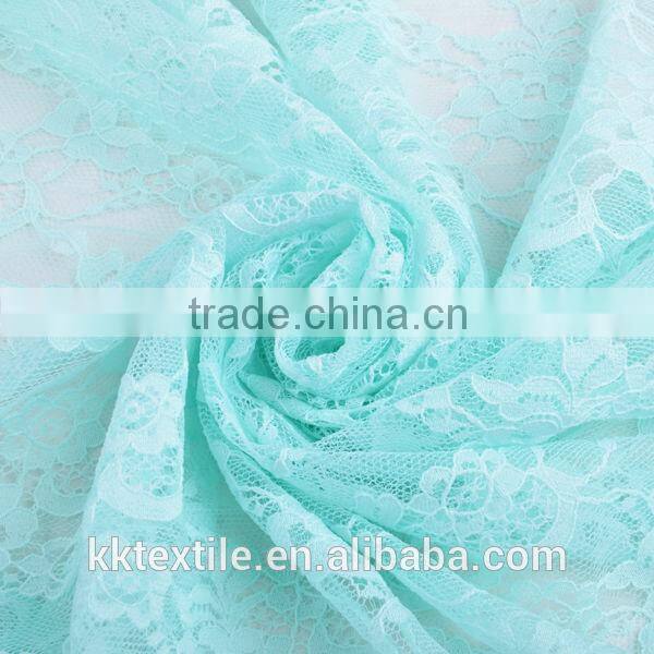 New Arrival 90% Nylon 10% Cotton lace fabric elegant