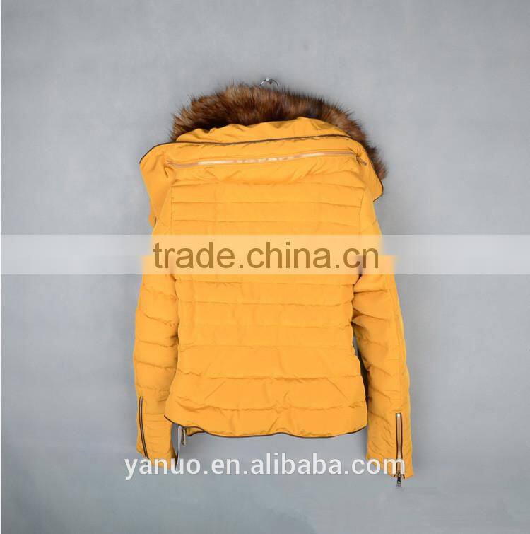 Latest fashion low price men&women quilted parka down coat