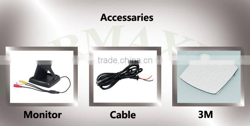 Mini Car Monitor 2ch 4.3 inch TFT 12V car lcd monitor mini tv