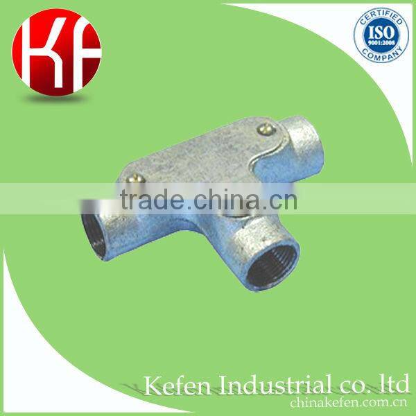 BS4568 electrical wiring accessories & steel pipe fittings & 20mm inspection tee bend