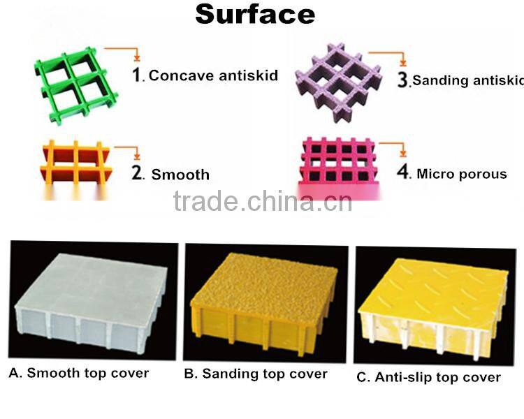 wholesale 25mm and 38mm fiberglass drainage grates, drain grating