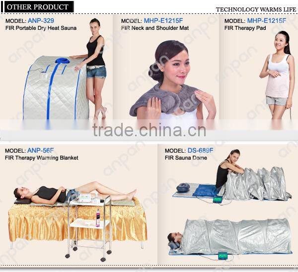 2015 New launch MHP-E1215F carbon fiber self heating pad