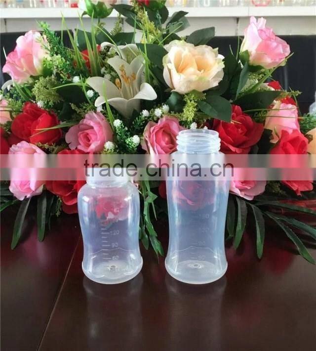 Economic and durable standard neck baby drinking bottle with straw