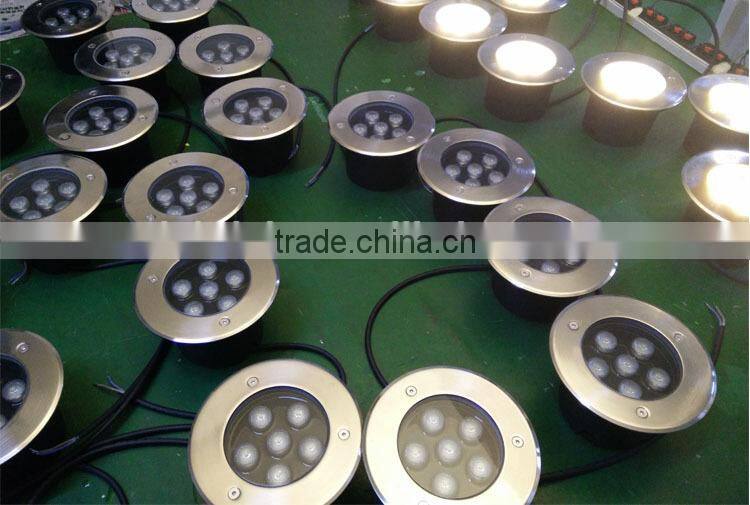 9W IP67 waterproof round white color 24v led inground uplights