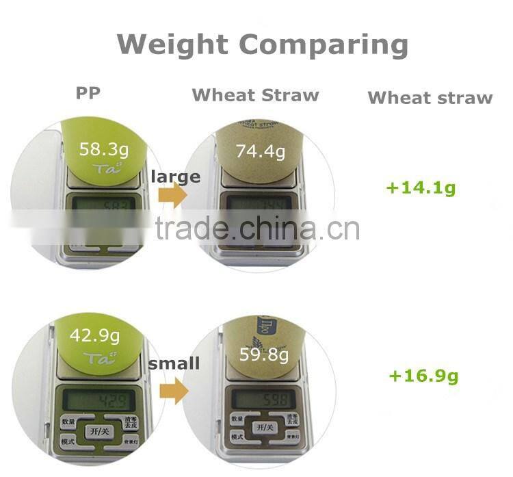 Wheat straw plastic travel tooth brush mug set 280ml+360ml