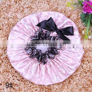 lace bowknot shower bath cap