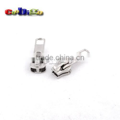 5# Auto Lock Zipper Slider Zinc Alloy Silver For Resin Zippers DIY Garment Suit Jacket Coat Bag Handbag #FLQ142-S