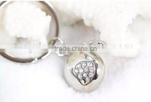 new arrival custom Metal crystal Keychain key ring