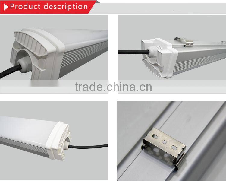 5 years warranty parking lot/warehouse lighting 110lm/w PF>0.95 5FT/1500mm ip65 led tri-proof light