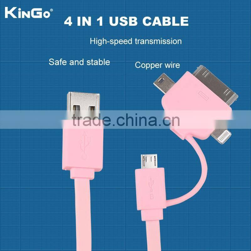 Manufacturer 3 in 1 USB charger cable data USB cable For Android/ Iphone/ Mirco