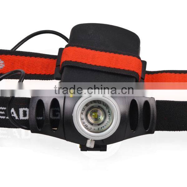 3W Q5 LED Focus Super Powerful Ajustable LED Headlights headlamp