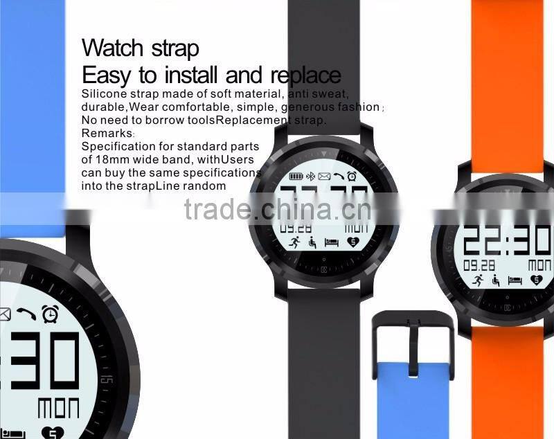 Bluetooth Smart Watch F68 IP67 Waterproof Smartwatch Fitness Tracker Heart Rate Monitor for iOS iPhone 5s 6s Plus Android Phone