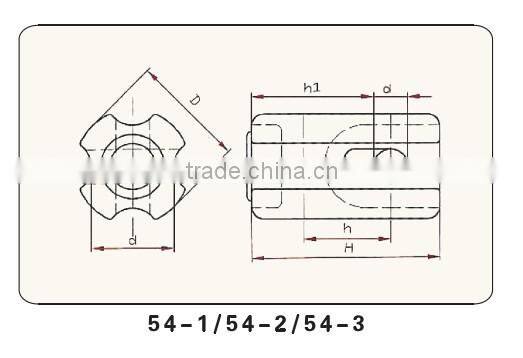 Overhead Strain/Stay Insulators For Lines 54-4 Series