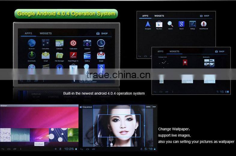 7 Inch Car PAD 2 Din Android 4.0 Digital Panel In Dash CAR PC DV Camera With Patents Universal DM7835