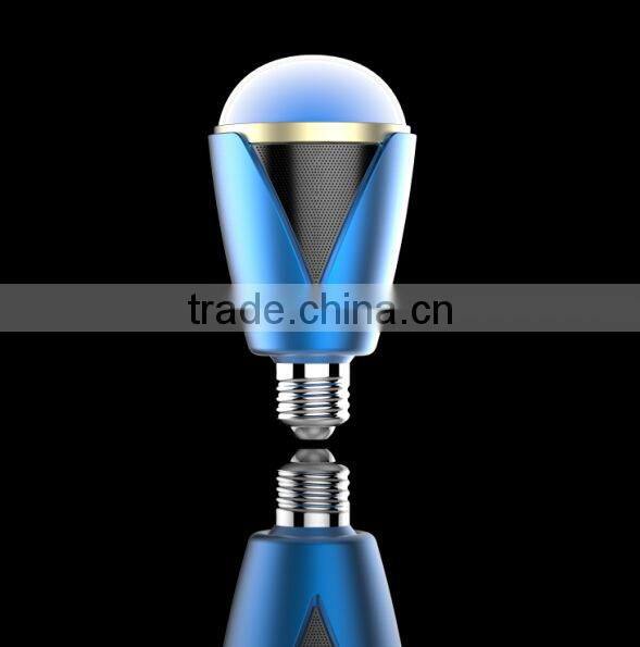 Hot smart bluetooth led speaker bulb with cell phone control