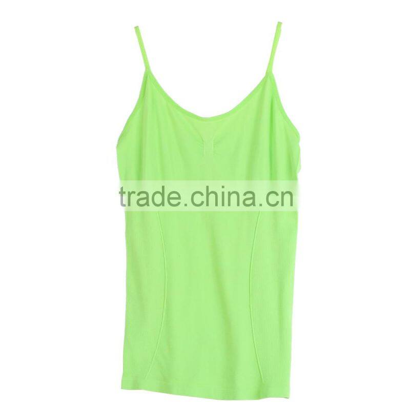 2015 classic design ladies seamless tank top yoga wear