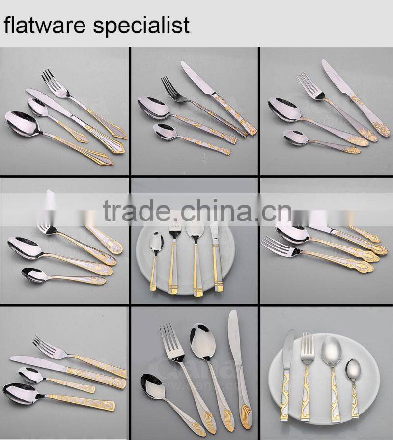 wholesale stainless steel dining flatware, high class restaurant flatware