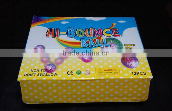 65mm rubber flashing led bouncy ball