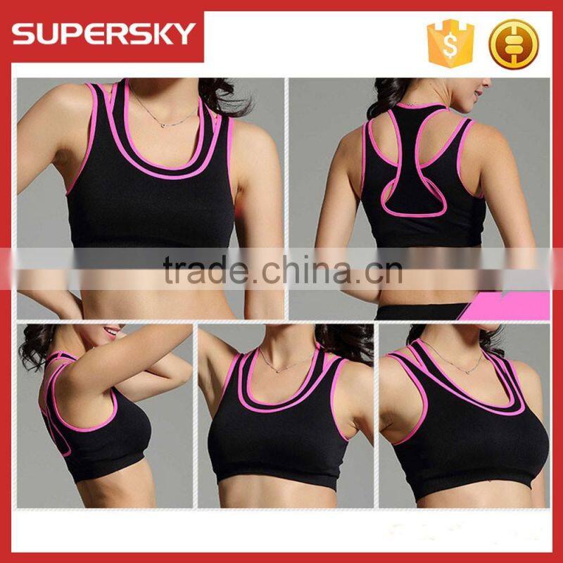 K-91 woman sport tank top sexy sports bra top for ladies Fitness yoga bra yoga vest