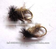 Peeking Caddis Cream Dry trout flies