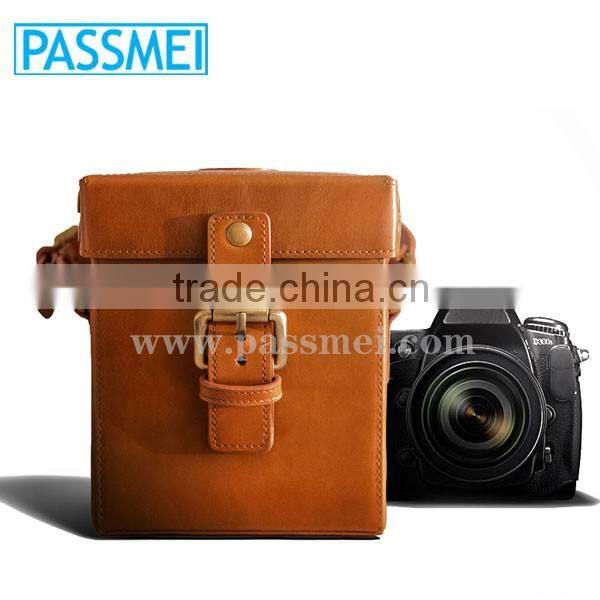 Camera Travel Accessories Genuine Leather Camera Carry Bag