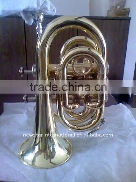 brass instrument Gold lacquer Pocket trumpet